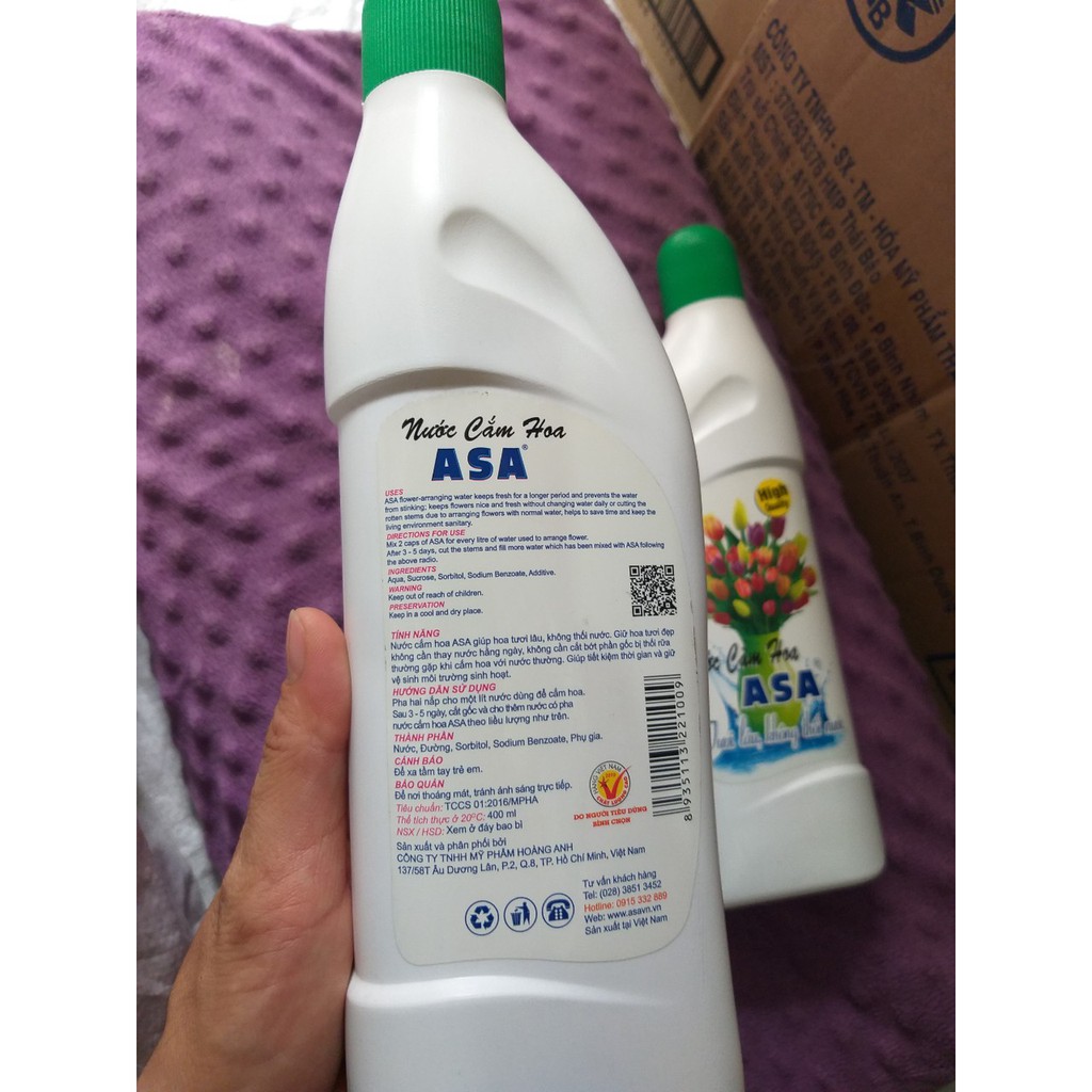 [Xả kho] Nước cắm hoa Asa 400ml