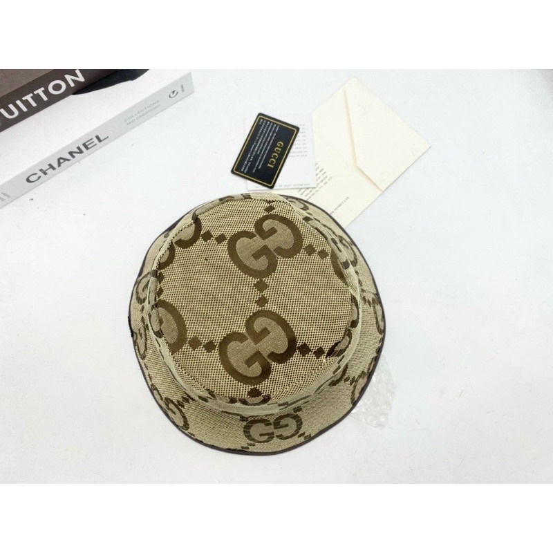 SET TÚI ĐEO CHÉO HÀ HỒ SIZE 16 SIZE 22 KÈM NÓN TAI BÈO BUCKET NAM NỮ UNISEX VIỀN DA VẢI DỆT CAO CẤP G.U.C.C.I