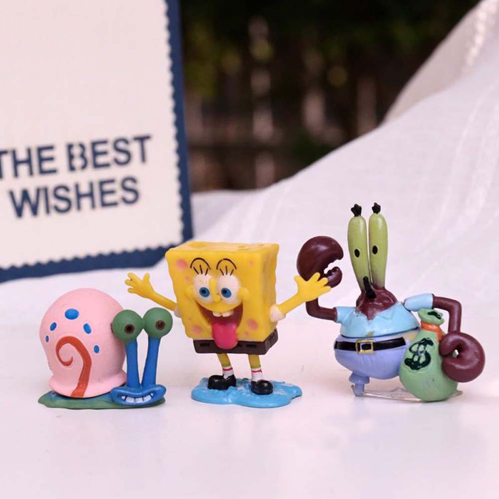 Set 8 Mô Hình Nhân Vật Phim Hoạt Hình Spongebob