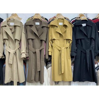 sẵn ÁO KHOÁC măng tô mác va_ne cao cấp dáng dài bấm cúc quảng