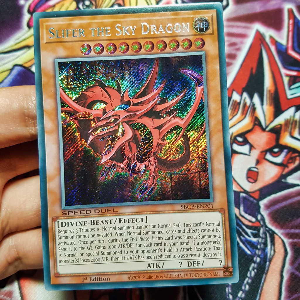 Bộ thẻ bài Yugioh: Tam thần Obelisk - Slifer - Ra | SBCB Secret Rare