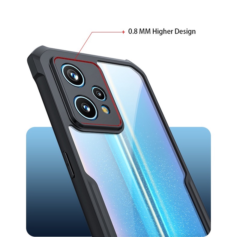 Ốp lưng XUNDD Oppo Realme 9 Pro chống sốc lưng trong viền màu chống ố vàng bảo vệ camera