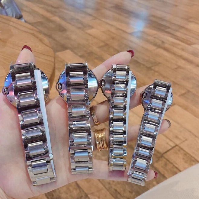 Đồng Hồ Đeo Tay Bằng Thép Không Gỉ Màu Xanh Dương Phong Cách Doanh Nhân Thời Trang Cao Cấp Dành Cho Nam Nữ