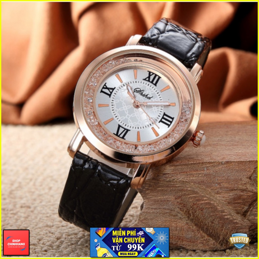 ĐÔNG HỒ NỮ DÂY DA NHIỀU MÀU SIÊU HOT AH557