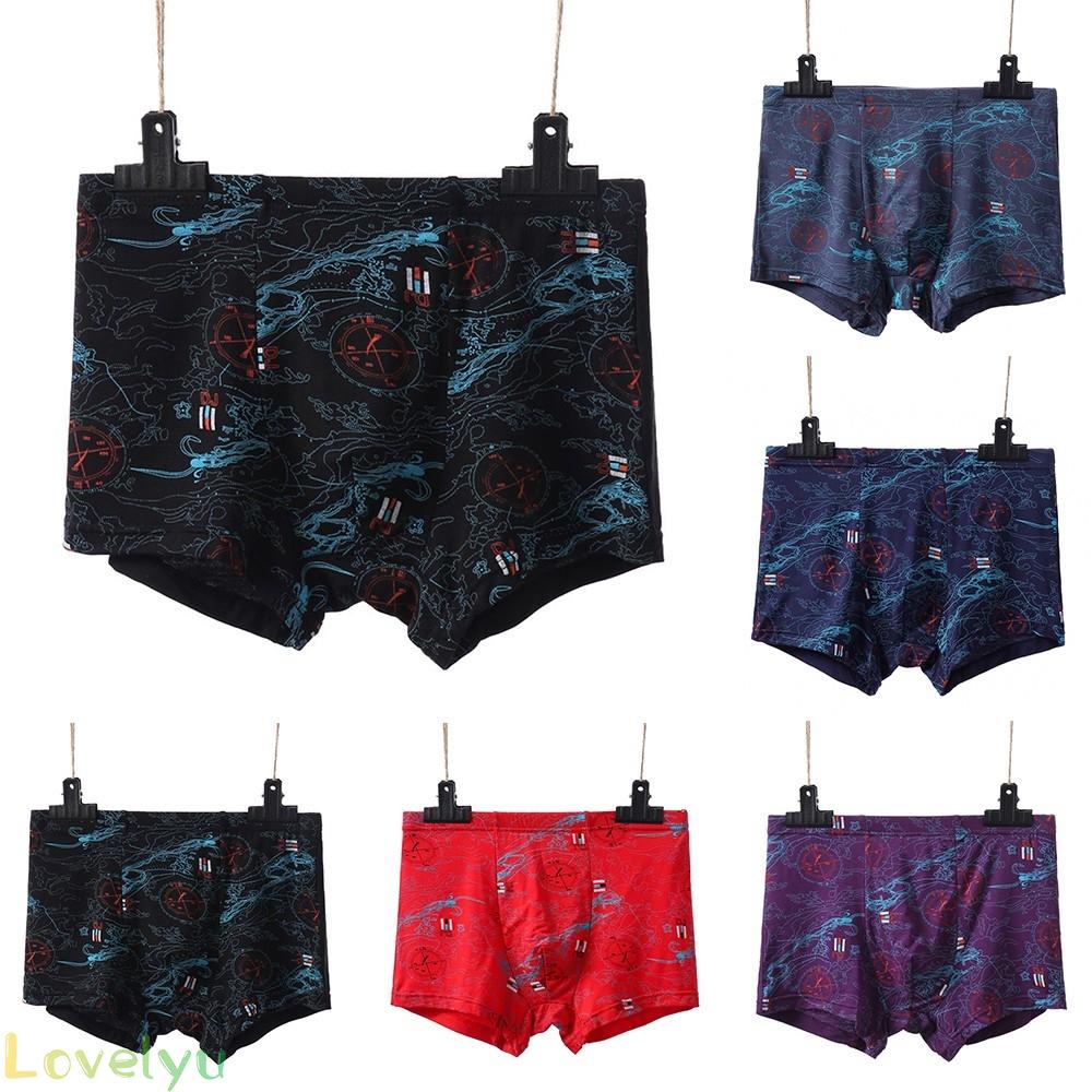 【LOVELYU】Men Casual And Comfortable Boxer Briefs Modal Super Fat Underwear Loose Shorts High Quality【Good Quality】