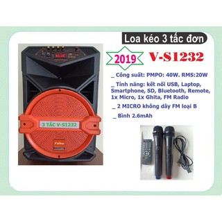 Loa kéo Doremi V-S1232 3 tấc đơn
