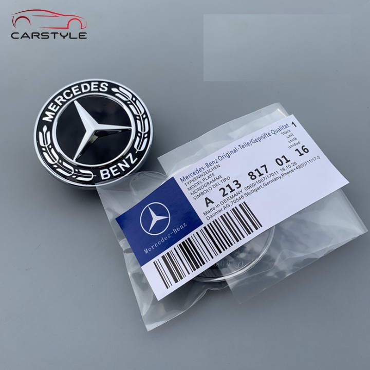 Logo nắp capo đầu xe ô tô Mercedes W204 BENZ GLC CLA C200 C300 C260 C43 C63 W205 W212 W213