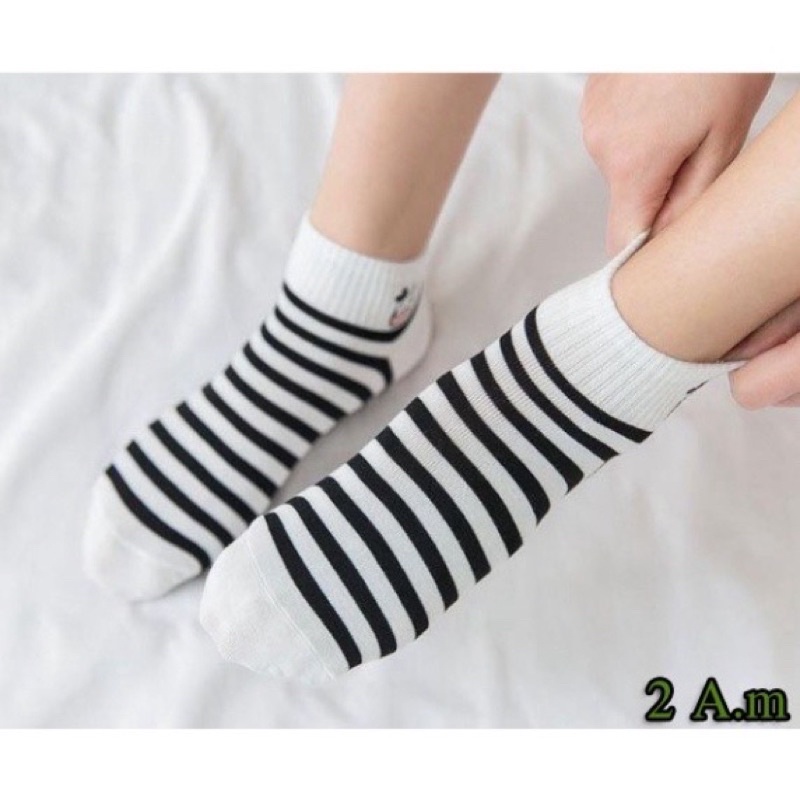 Sét 5 Đôi Tất Bò SữaFREESHIPTất Vớ Cổ Ngắn Nam Nữ Họa Tiết Bò Sữa Cotton Style Hàn Quốc