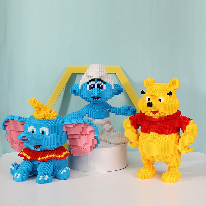 Bộ Đồ Chơi Lego Xếp Hình Gấu Pooh / Voi Dumbo Dành Cho Trẻ Em Và Người Lớn