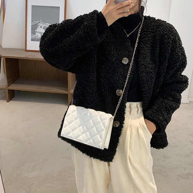 Túi Đeo Chéo Thêu Hoa Thời Trang Hàn Cho Nữ