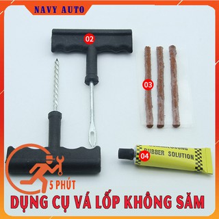 BỘ DỤNG CỤ VÁ LỐP Ô TÔ,XE MÁY