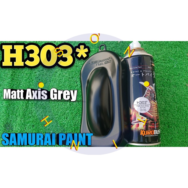 COMBO CHAI SƠN SAMURAI MÀU ĐEN NHÁM ÁNH KIM H303 - ĐEN MỜ LẤP LÁNH 400ML