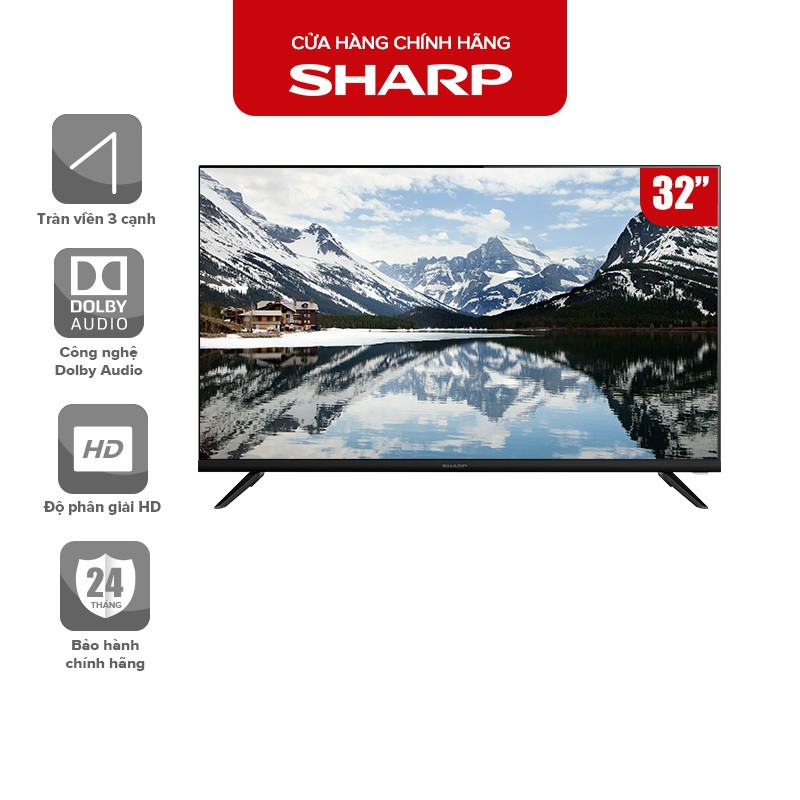 Tivi Led Sharp 32 inch 2T-C32CC1X BH 24 tháng