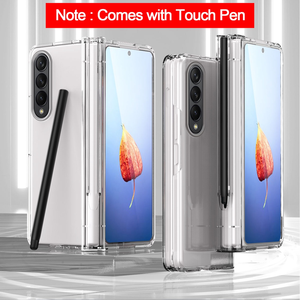 Bao Da Điện Thoại Kèm Ngăn Đựng Bút Cho Samsung Galaxy Z Fold 5 Z Fold 4 Fold 3