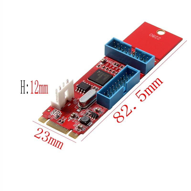 Bộ Chuyển Đổi 2 Cổng 19 20pin Usb3.0 Cái Sang Ngff M.2 B + M Thẻ | BigBuy360 - bigbuy360.vn