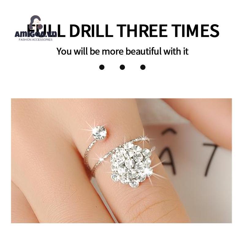 Bộ Nhẫn Mở Đính Ngọc Trai Đơn Giản Thời Trang