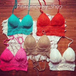 Bikini áo móc len