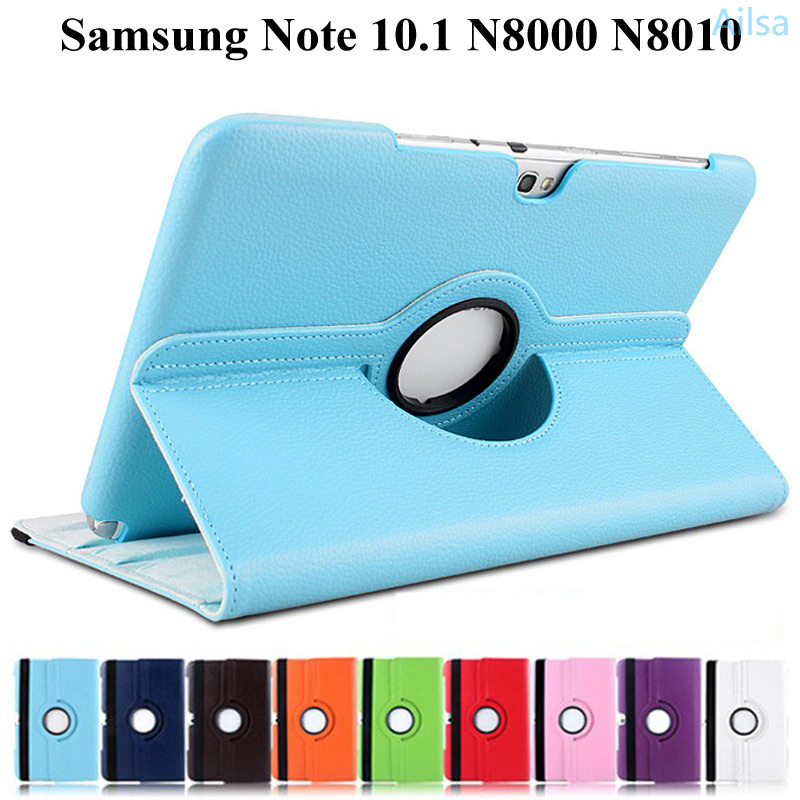 Bao Da Nắp Gập Xoay 360 Độ Cho Samsung Galaxy Note 10.1 2012 Gt-N8000 N8000 N8010 N8020