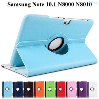 Bao da máy tính bảng nắp gập 360 độ cho Samsung Galaxy Note 10.1 2012 Gt-N8000 N8000 N8010 N8020
