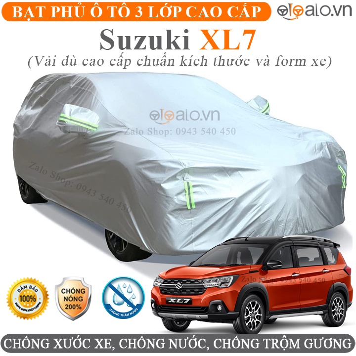 Bạt Phủ Ô Tô Suzuki XL7 Cao Cấp 3 Lớp Chống Nắng Nóng Chống Nước Chống xước | OTOALO