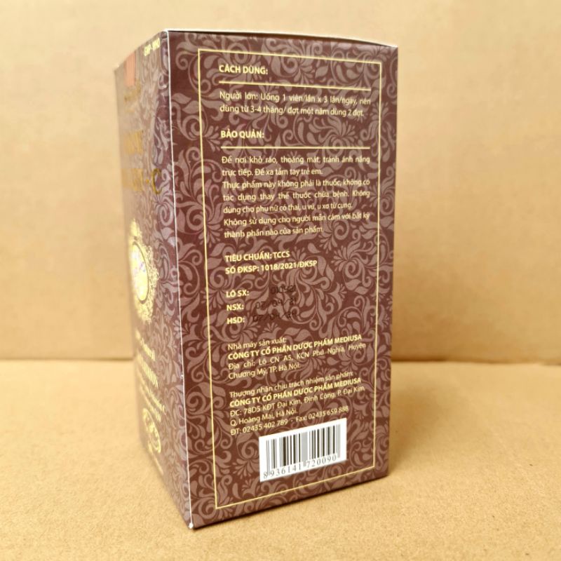 MARINE COLLAGEN + C hạn chế quá trình lõa hóa da, giúp da căng, sáng mịn - Hộp 60 viên