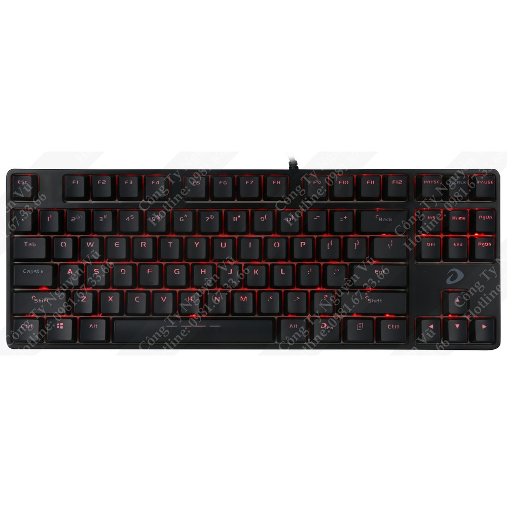 Bàn phím cơ DareU DK87 BH 2 năm chính hãng (Black/White) | BigBuy360 - bigbuy360.vn