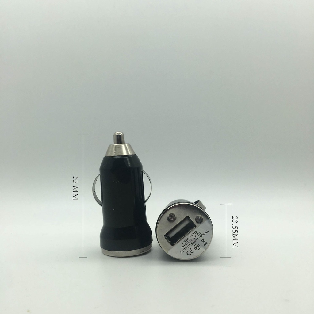 Tẩu sạc ô tô 5V1A, bộ sạc ô tô USB duy nhất (màu ngẫu nhiên)