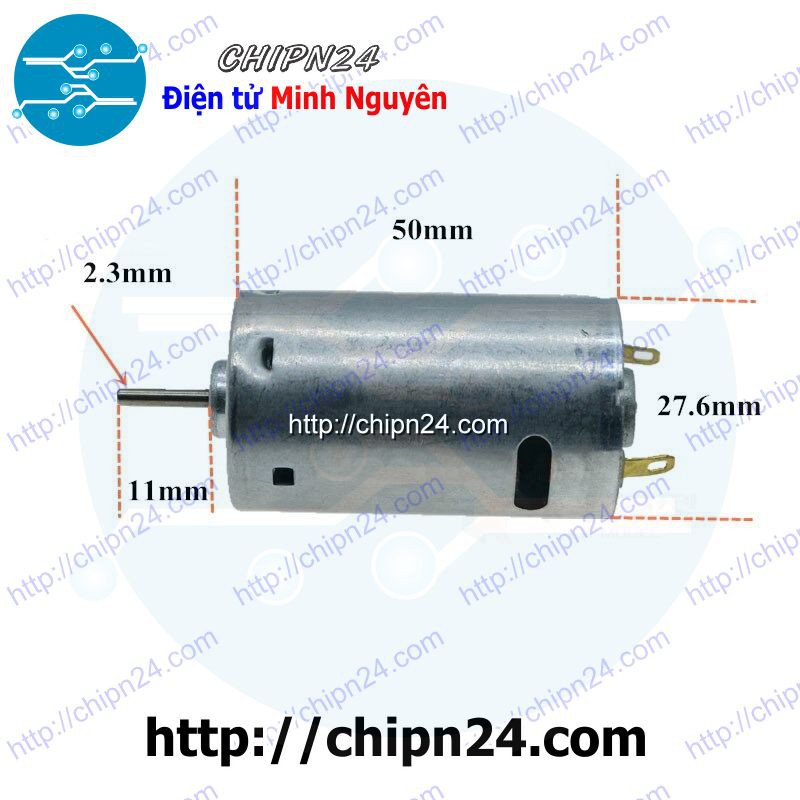 [1 CÁI] (H125) Động cơ 390 1 trục 2.3mm RS390 RP309