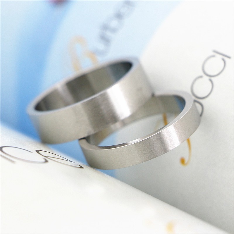 Nhẫn cặp inox trơn màu bạc NC239, Nhẫn đôi tình nhân cao cấp sang trọng - Muasamhot1208