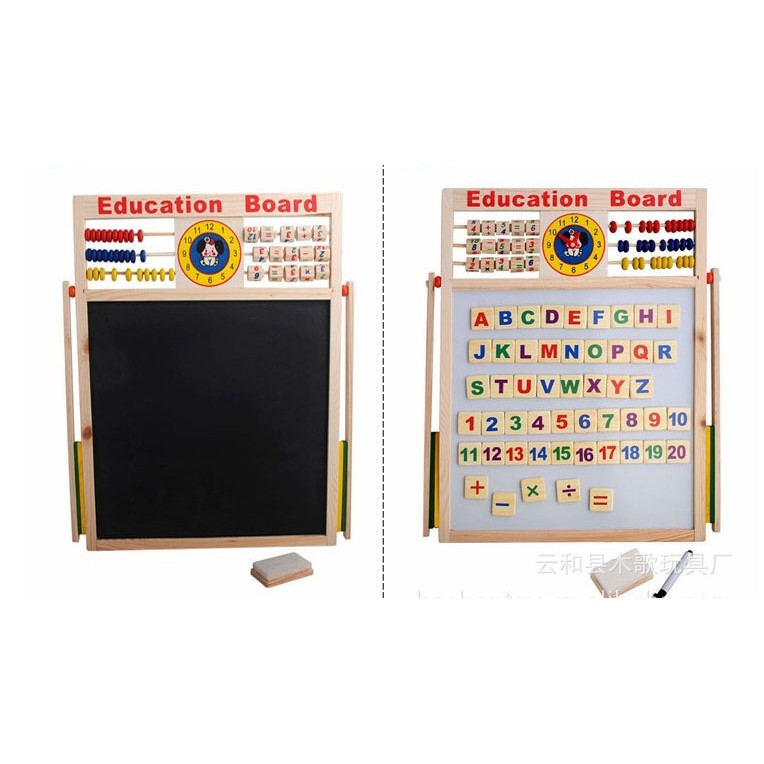 bảng từ 2 mặt Education Board và bộ chữ số cho bé