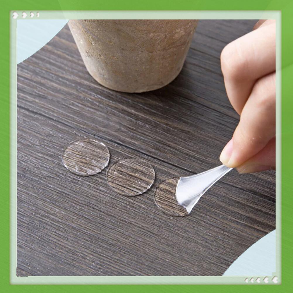 Set 70 miếng dán hai mặt acrylic hình tròn trong suốt
