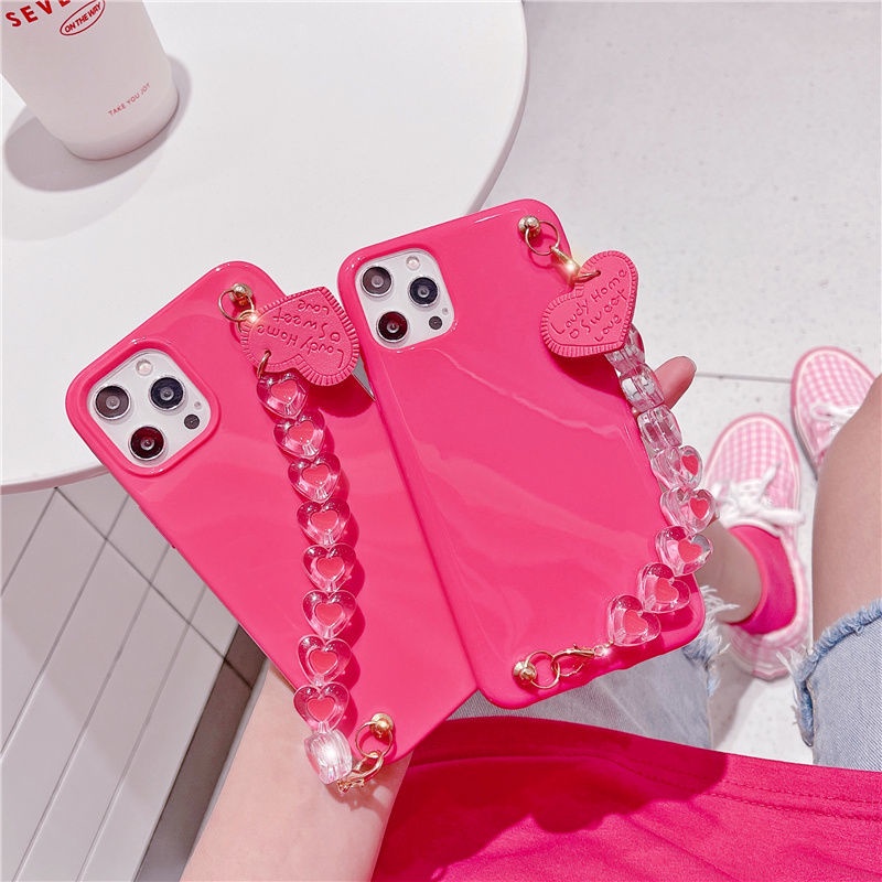 Love Charm Bracelet 12 / 11Pro Max Apple X XS XR Ốp lưng iPhone7 Nữ 8plus Soft Case