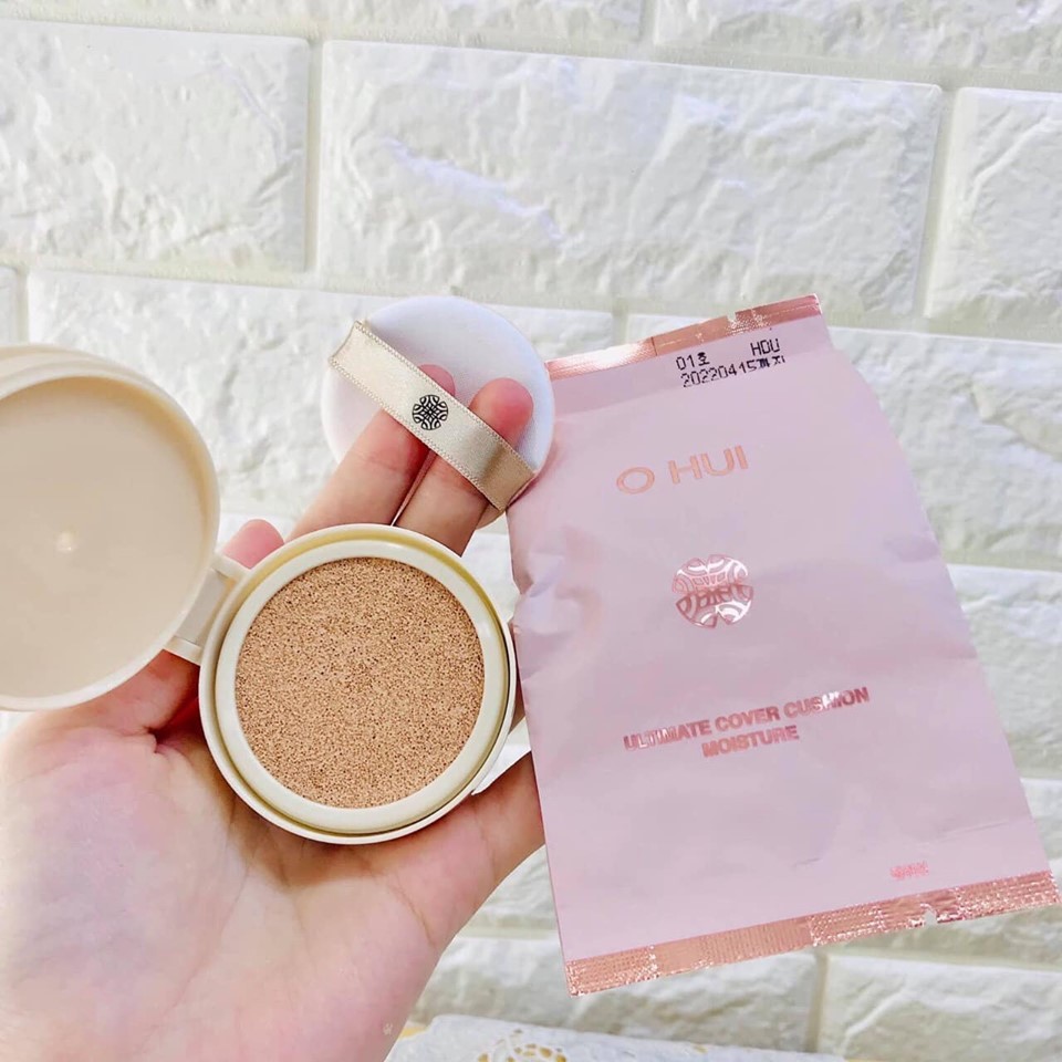 [Date 2023] Lõi phấn nước trang điểm chống nắng Ohui Cushion - Tone sáng 01