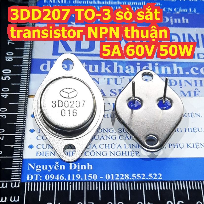 2 con 3DD207 TO-3 sò sắt transistor NPN thuận 5A 60V 50W kde8384