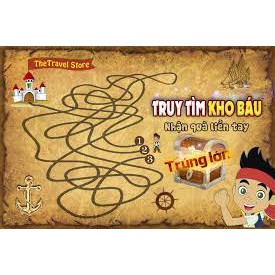 Board game-Đi tìm kho báu mini 3 Foxi-nâng cao khả năng xử lí tình huống-tranh luận-logic