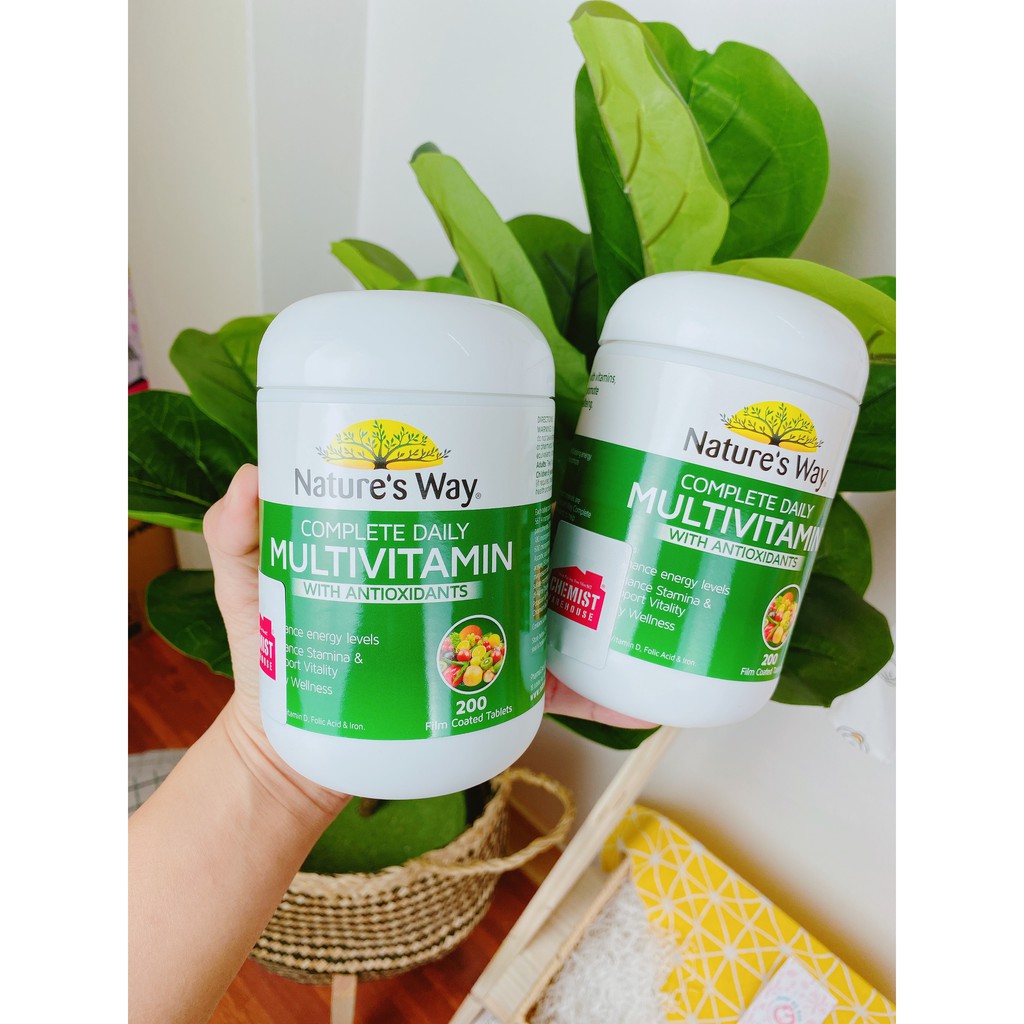 [Tem CHEMIST] Tảo Úc, Vitamin tổng hợp Nature’s Way Úc 200 viên - Xuất xứ Úc0 | Thế Giới Skin Care