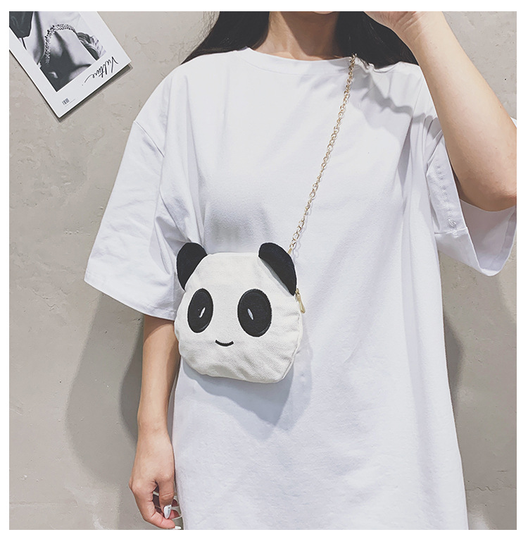 🌟 existing stocks 🌟Cartoon Panda One Shoulder Fashion Canvas Bag
