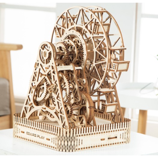 ĐỒ CHƠI MÔ HÌNH LẮP RÁP BẰNG GỖ DIY - VÒNG ĐU QUAY BẰNG GỖ