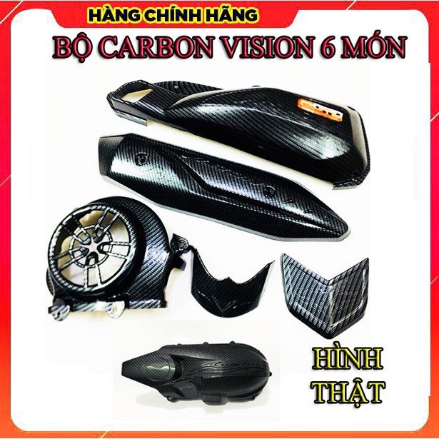 BỘ CARBON CHO XE VISION ( 6 MÓN CHÍNH HÃNG ARTISTAR)