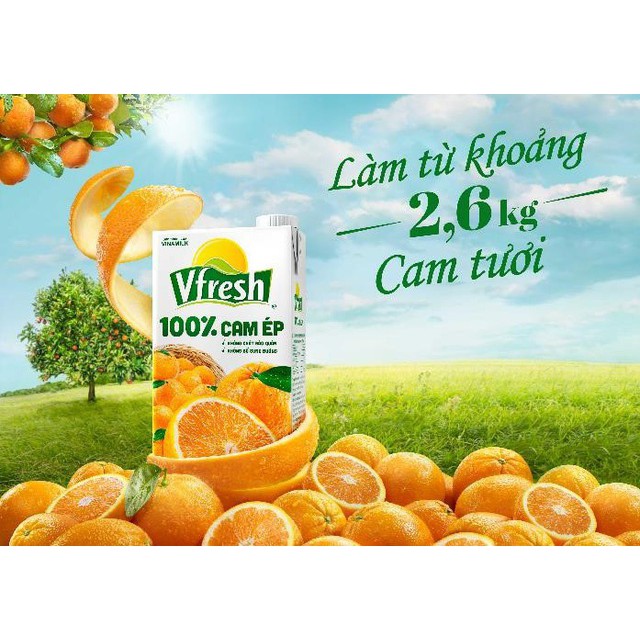 Nước cam ép VFresh Hộp 1L [up]