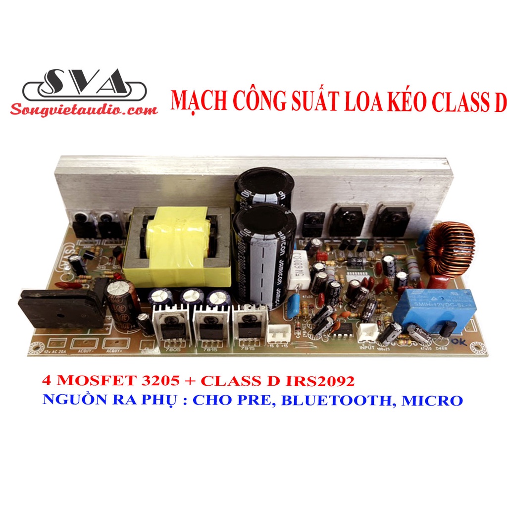 [Mã ELHACE giảm 4% đơn 300K] MẠCH CÔNG SUẤT LOA KÉO CLASS D 2092 600W