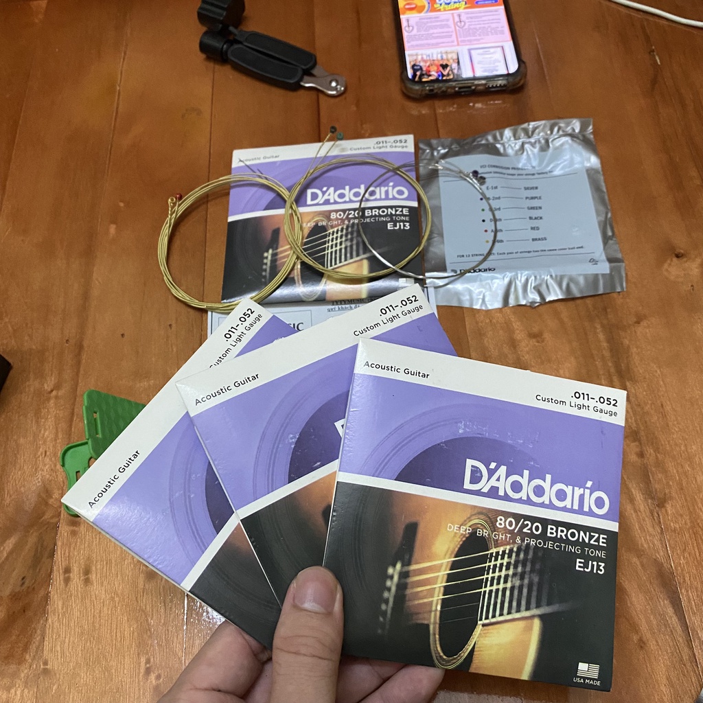 Dây Đàn Guitar Acoustic D Addario EJ13 TYTYmusic