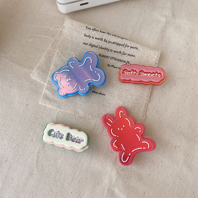 Kẹp tóc một bên giữ tóc con hình động vật nhỏ đơn giản dễ thương phong cách Hàn Quốc thời trang