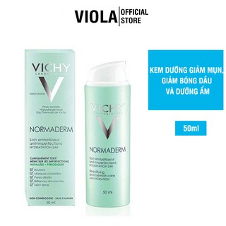 Kem dưỡng Vichy giảm mụn giảm bóng dầu và dưỡng ẩm 24h Normaderm Anti-Blemish Care 50ml