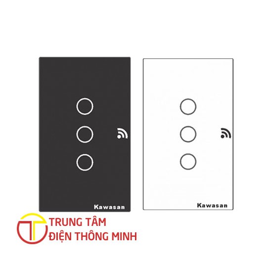 Công tắc chạm cảm ứng 3 nút điều khiển từ xa qua Wifi CT3B-Wifi và CT3W-Wifi