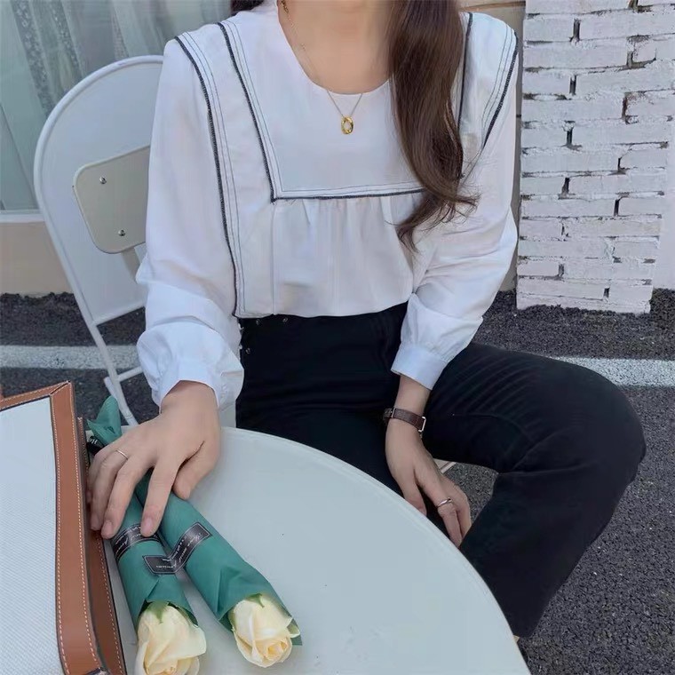 áo babydoll tiểu thư A255 cổ tròn quảng châu Thời trang Xmin | BigBuy360 - bigbuy360.vn