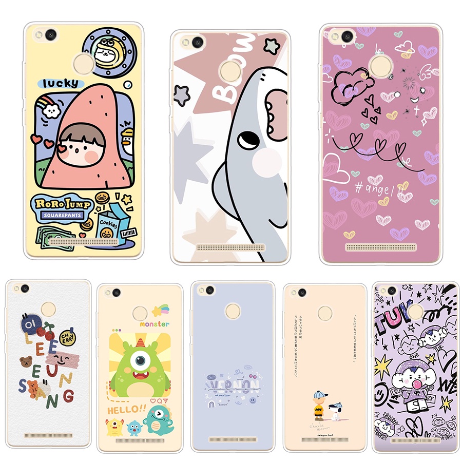 Ốp Lưng silicone TPU Mềm Cho Xiaomi Redmi 3S 3S pro 3x 5A
