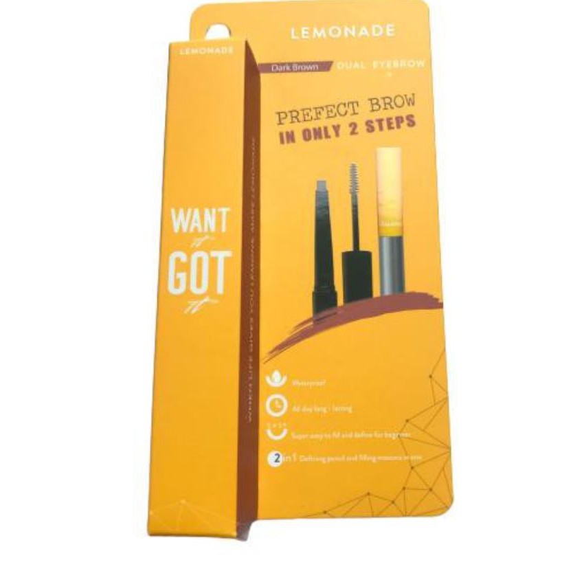 Chì kẻ mày 2 đầu Lemonade Want It Got It Dual Eyebrow 4g