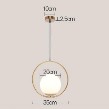 Đèn Thả Trần Hiện Đại - Đèn Thả Bàn Ăn Cao Cấp Loại To D20cm kèm bóng LED chuyên dụng - Tô điểm cho không gian sống