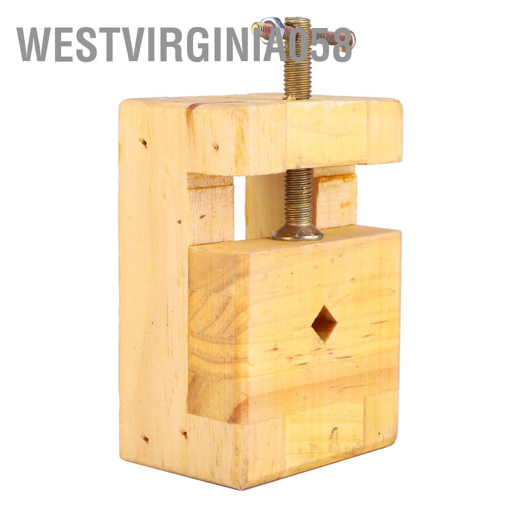 Westvirginia058 Westvirginia058 Kìm phẳng nhỏ bằng gỗ DIY Bảng Vise Kẹp tem để chạm khắc chế biến